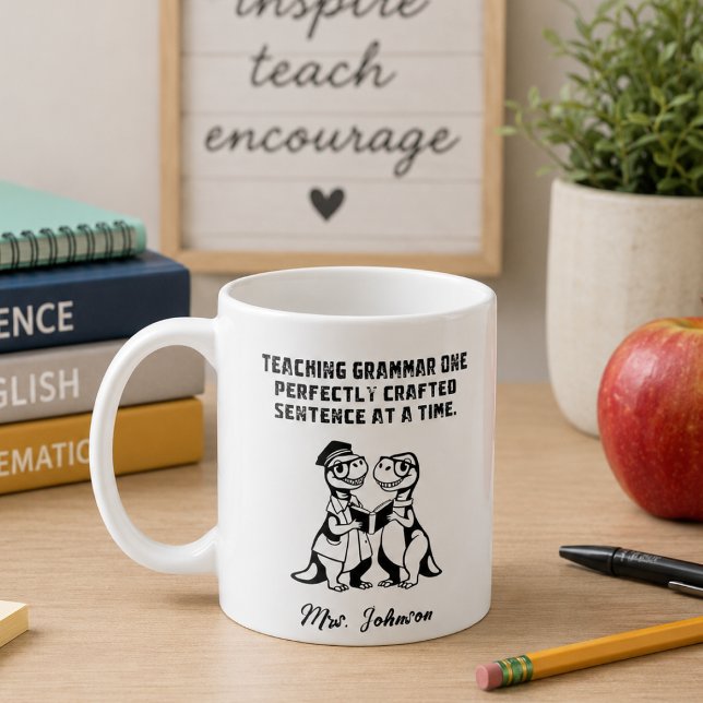 Mug Conception de phrase parfaite pour professeur de g (Créateur téléchargé)
