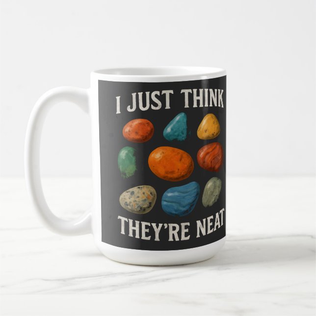 Mug Conception de pierre colorée soignée (Gauche)
