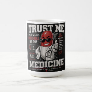 Mug Conception de pilule de super-héros de pouvoir