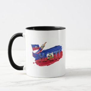 Mug Conception de pinceau de peinture haïtienne Fier