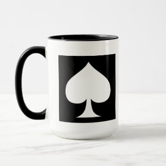 Mug Conception de pique-noir et blanc 