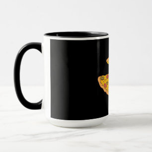 Mug Conception de pizza découpée en tranches Cartoon d