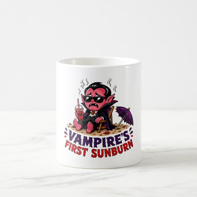 Mug Conception de plage pour le premier coup de soleil (Centre)