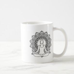 Mug Conception de pleine conscience de la pose de médi