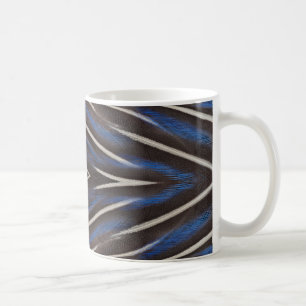 Mug conception de plume de pintade guinéenne diamant