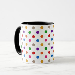 Mug Conception de points colorés arc-en-ciel de couleu