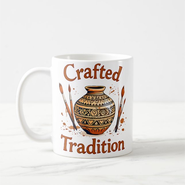 Mug Conception de poterie culturelle de tradition arti (Gauche)