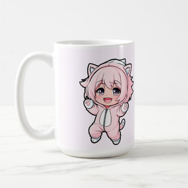 Mug Conception de poupée mignonne “en cours de réalisa (Gauche)