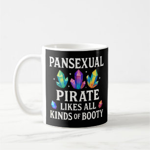Mug Conception de pun de cul de pirate pansexuel drôle