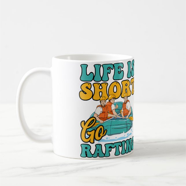 Mug Conception de radeau de vie courte pour femmes Raf (Gauche)