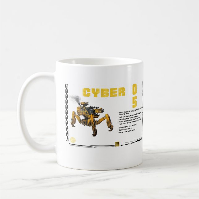 Mug Conception de robots Cyber 05 Mech (Gauche)