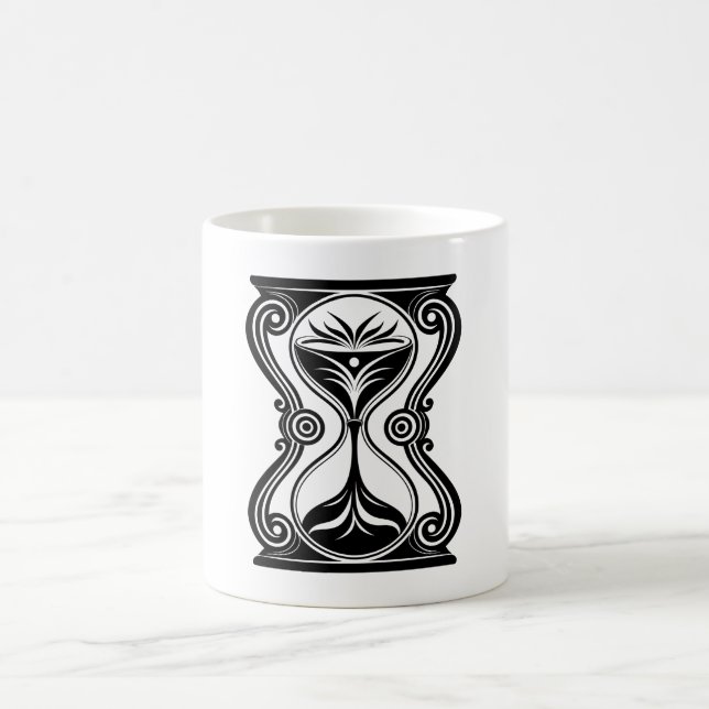 Mug Conception de sablier temporel – Minuteur à sable  (Centre)