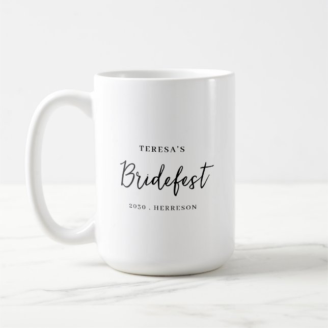 Mug Conception de script de demoiselle d'honneur minim (Gauche)