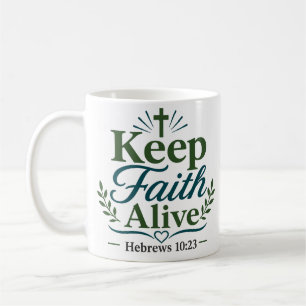 Mug Conception de scripture minimaliste « Garder la fo