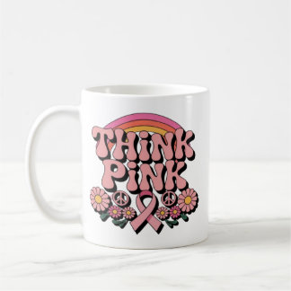 Mug Conception de sensibilisation au cancer du sein Th