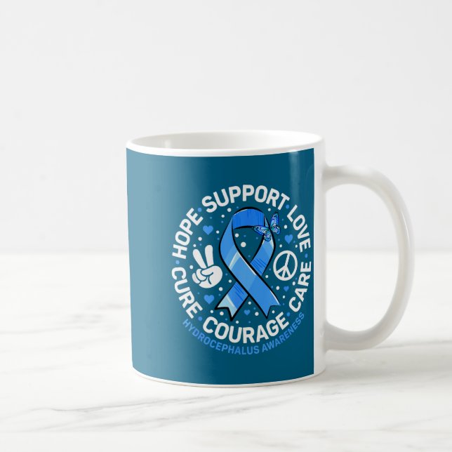Mug Conception de sensibilisation au ruban bleu pour l (Droite)