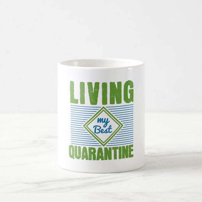 Mug Conception de sensibilisation au virus Corona en q (Centre)