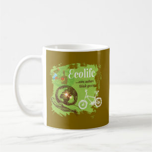 Mug Conception de sensibilisation de l'environnement p