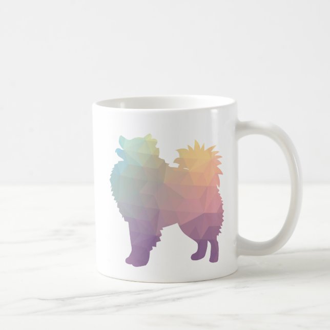 Mug Conception de silhouette de chien Eskimo américain (Droite)