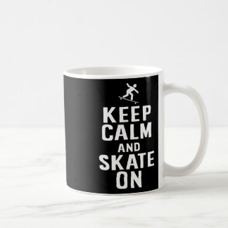 Mug Conception de skater Gardez votre calme et continu