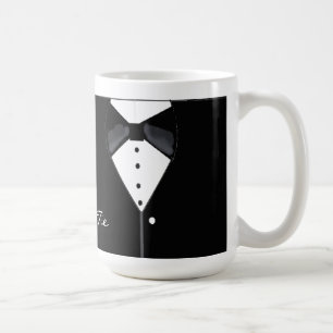 Mug Conception de smoking à nœud papillon noir