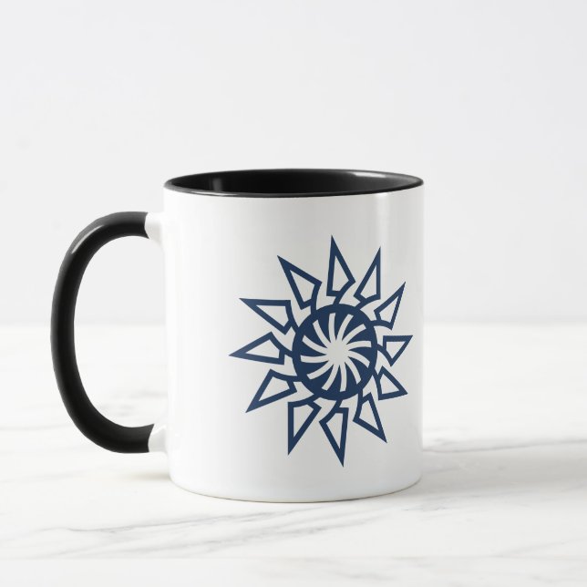 Mug Conception de soleil moderne géométrique (Gauche)