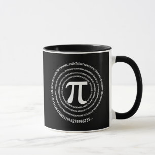 Mug Conception de spirale de nombre de pi