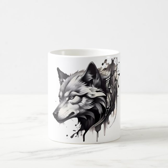 Mug Conception de style de tatouage de la collection d (Centre)