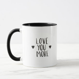 Mug Conception de style élégant amour vous plus