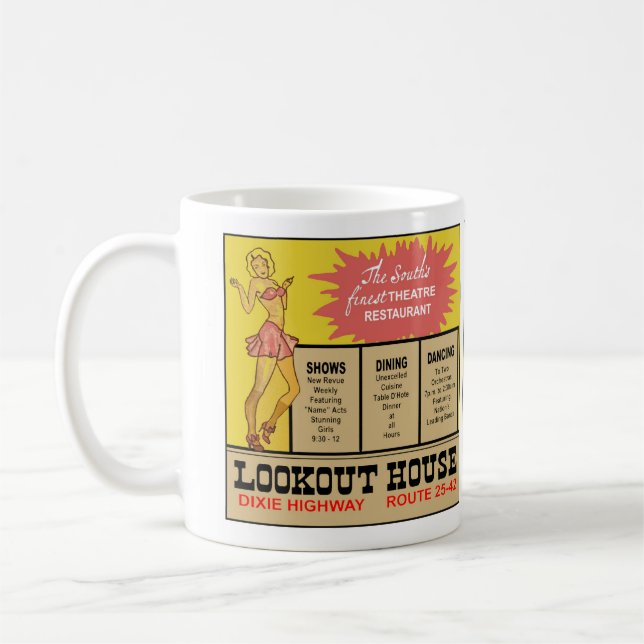 Mug Conception de style Retro Cincinnati Lookout House (Gauche)