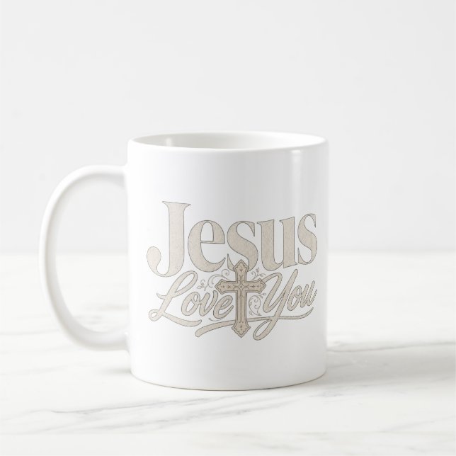 Mug Conception de sublimation chrétienne (Gauche)