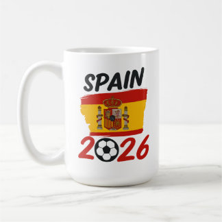 Mug Conception de supporter de football Espagne 2026 a