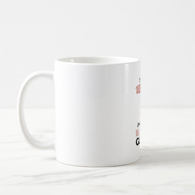 Mug Conception de T-shirt de chien drôle à paillettes  (Gauche)