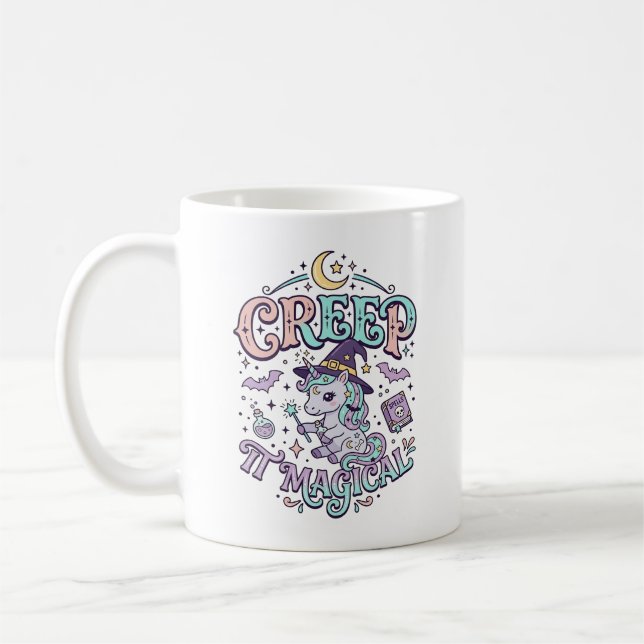 Mug Conception de T-Shirt de Style Rétro Magique de Li (Gauche)