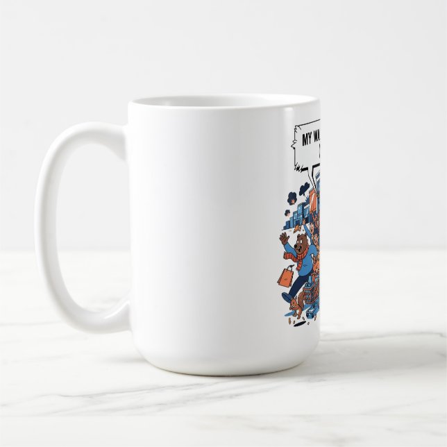 Mug Conception de T-shirt de vente du Vendredi Noir dr (Gauche)
