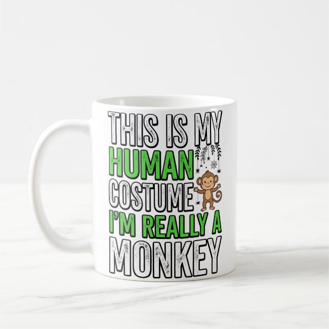 Mug Conception de T-shirt Halloween Costume Humain Sin (Gauche)