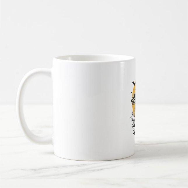 Mug Conception de T-shirt Halloween dinosaure squelett (Gauche)