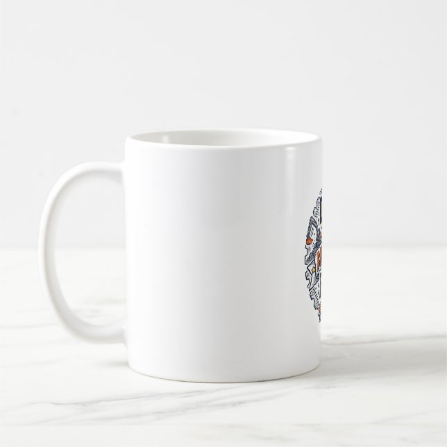 Mug Conception de t-shirt pour papa de chantier du gar (Gauche)