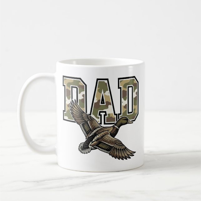 Mug Conception de T-shirt vectoriel Camo Papa Canard G (Gauche)