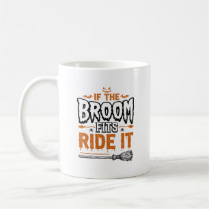 Mug Conception de T-shirt vintage balai de sorcière dr