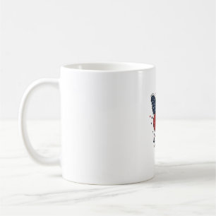 Mug Conception de T-shirt vintage papillon patriotique