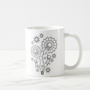 Mug Conception de tatouage de pissenlit
