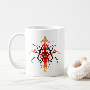 Mug Conception de tatouage Tribal Masque Abstrait - ro