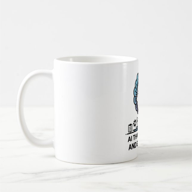Mug Conception de technologie de cerveau d'IA pour les (Gauche)