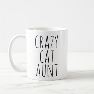 Mug Conception de texte de tante aux chats folle
