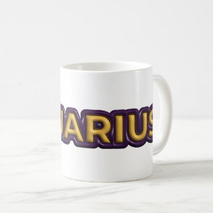 Mug Conception de texte du zodiaque Verseau