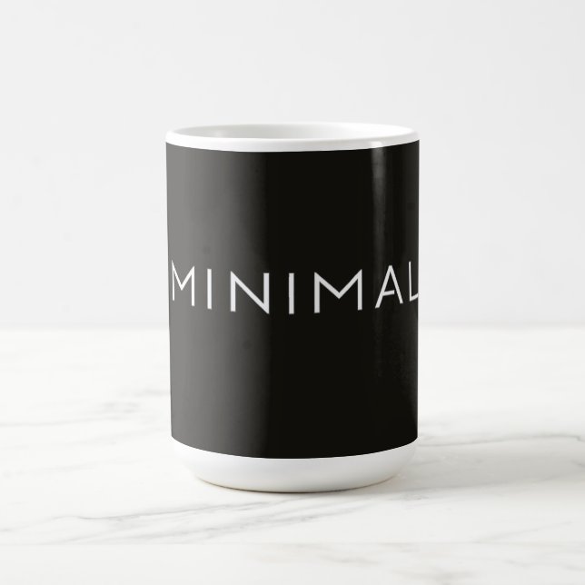 Mug Conception de texte minimal – Typographie esthétiq (Centre)