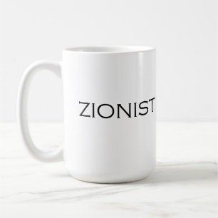 Mug conception de texte sioniste