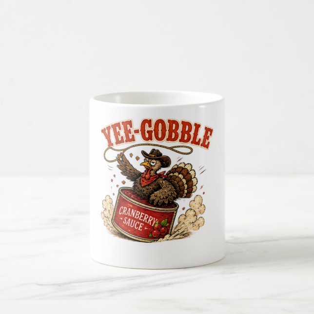 Mug Conception de Thanksgiving pour dinde Yee-Gobble (Centre)
