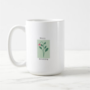 Mug Conception de timbre floral minimaliste toujours e